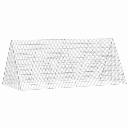 Gabbia per polli Argento 215 x 100 x 85 cm Acciaio zincato