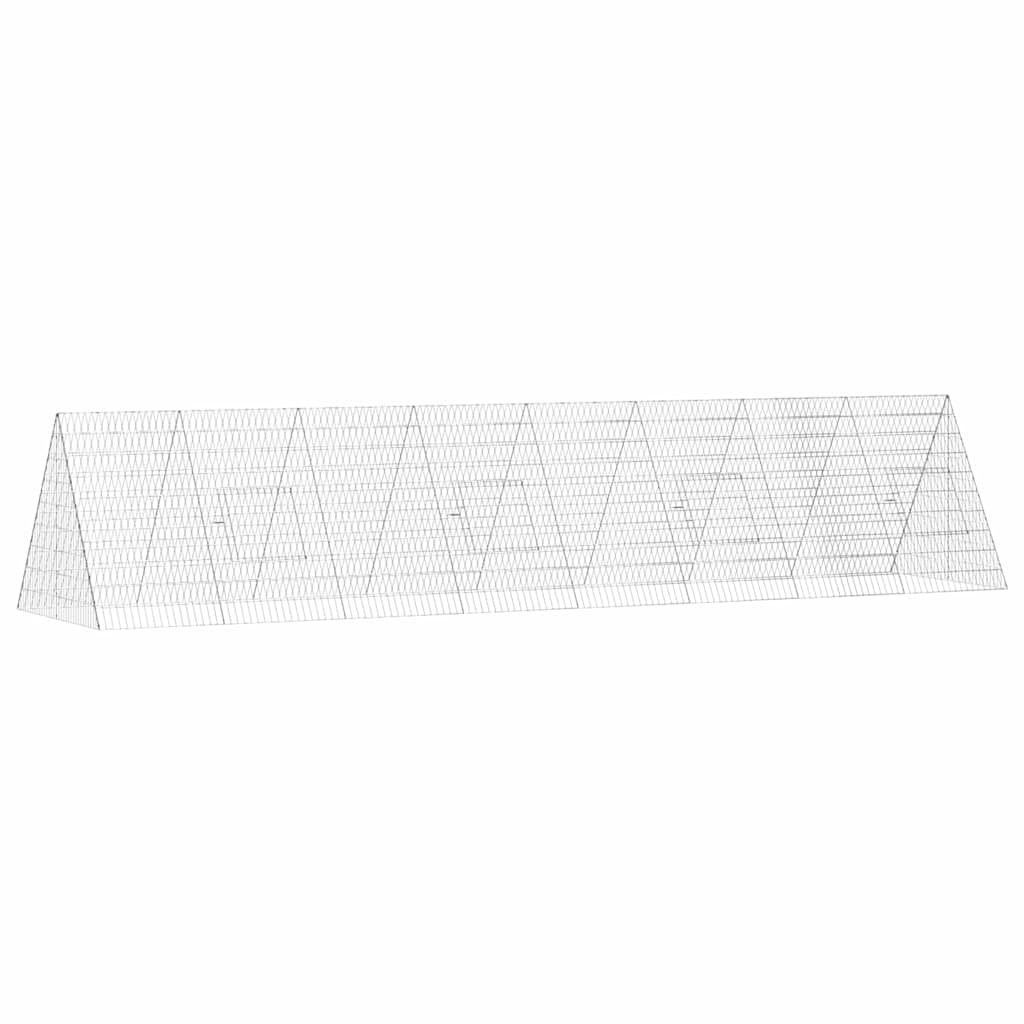 Gabbia per polli Argento 430 x 100 x 85 cm Acciaio zincato