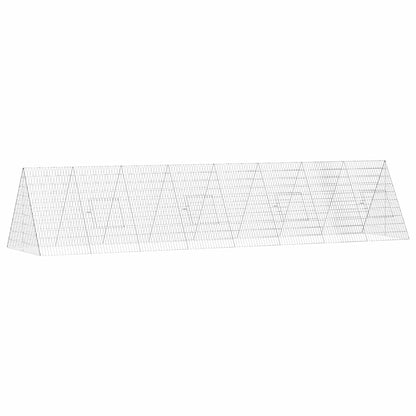 Gabbia per polli Argento 430 x 100 x 85 cm Acciaio zincato