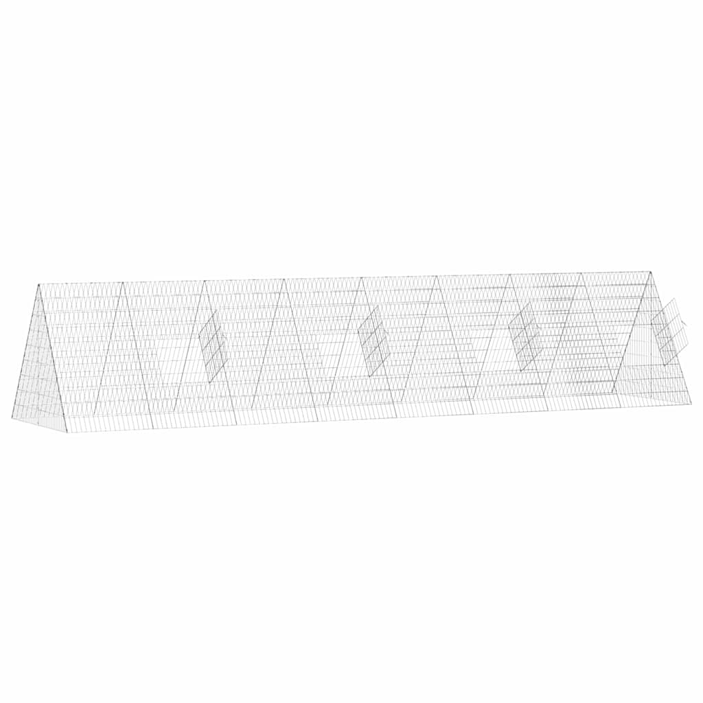 Gabbia per polli Argento 430 x 100 x 85 cm Acciaio zincato