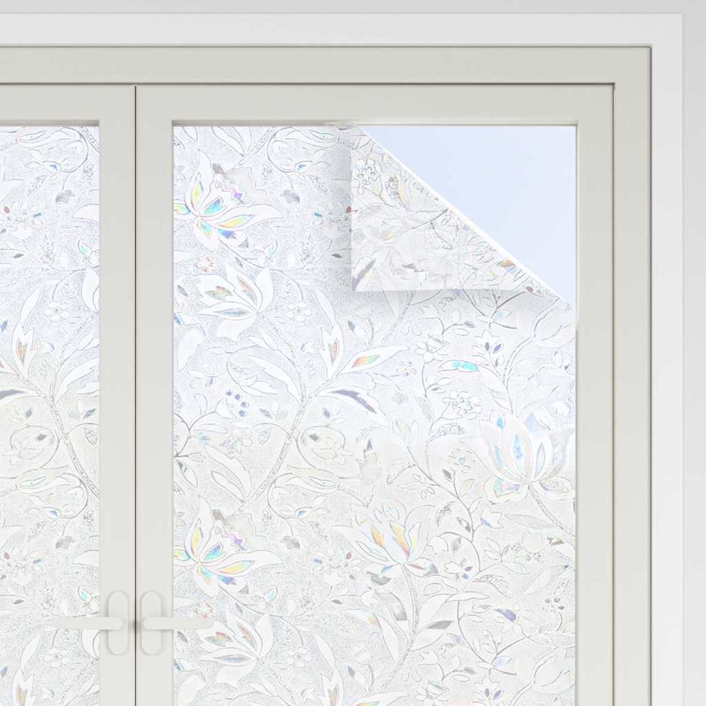 Film per Finestra Statico Motivo Fiori 90 x 500 cm PVC