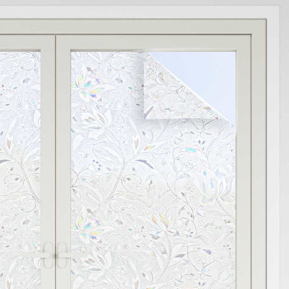 Film per Finestra Statico Motivo Fiori 90 x 500 cm PVC