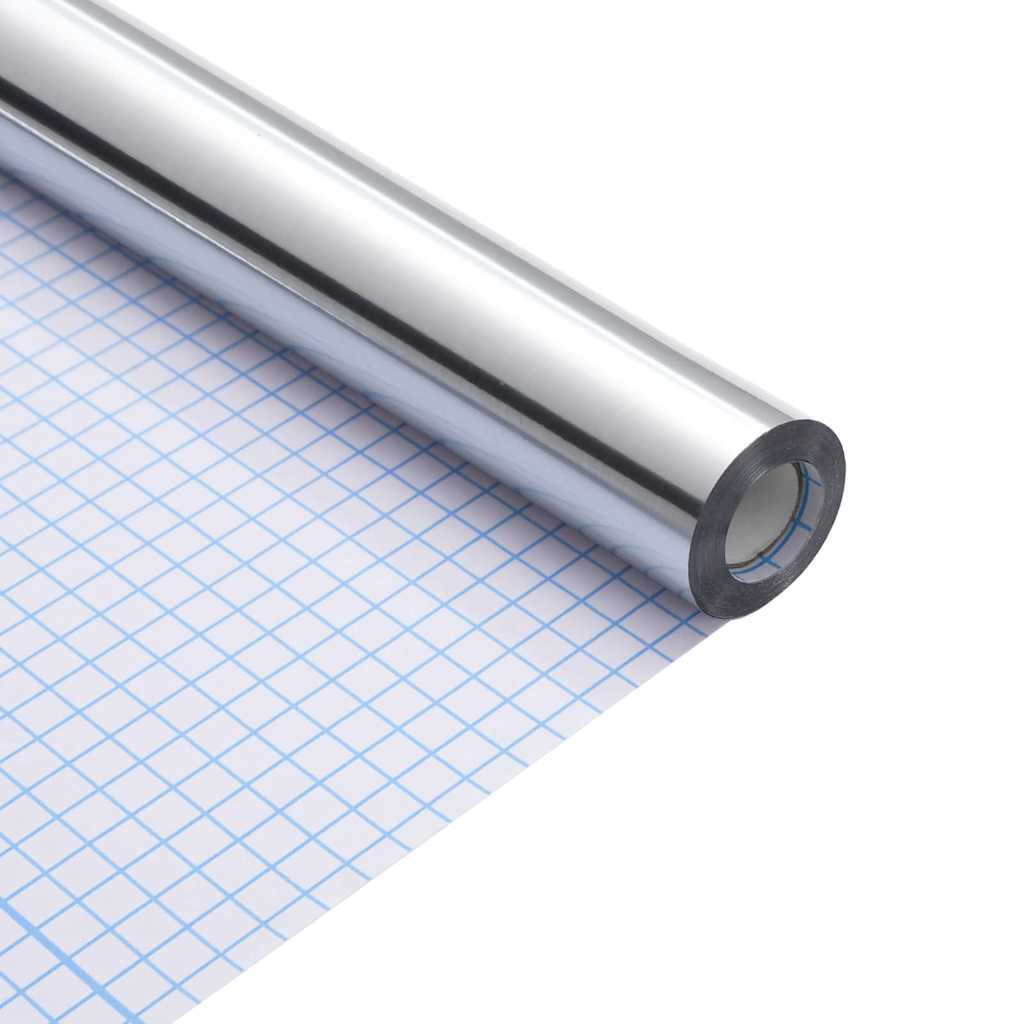 Adesivo per Mobili Argento 90 x 500 cm Plastica