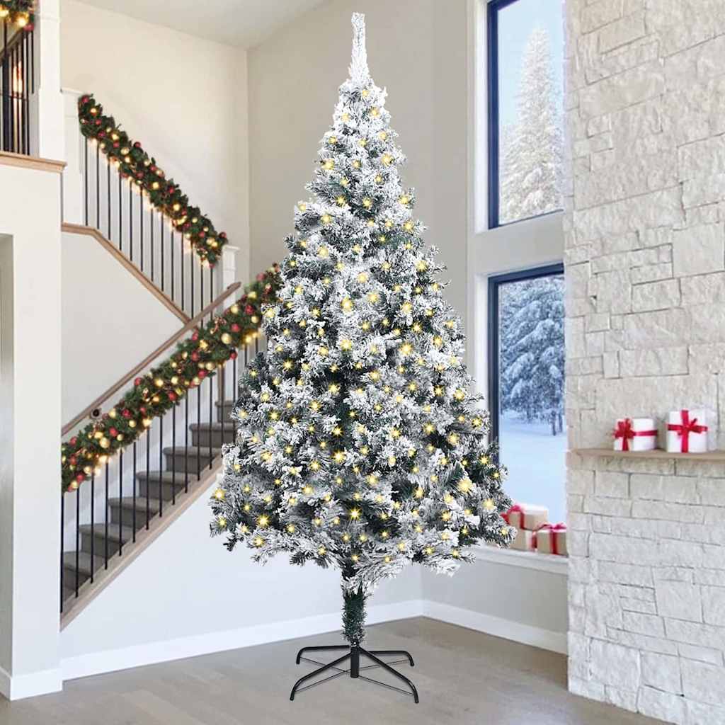 Albero di Natale artificiale preilluminato Verde 400 cm PVC