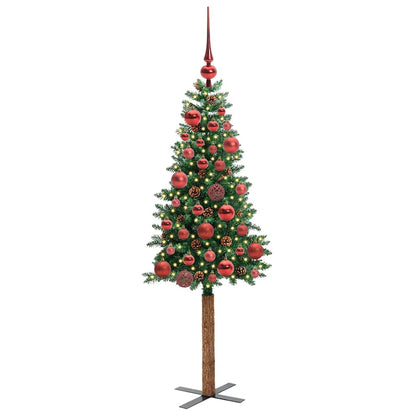 Albero di Natale snodato con 150 LED con supporto Verde 150 cm