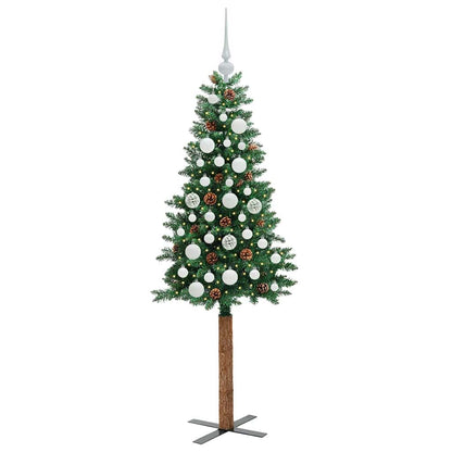 Albero di Natale snodato con 150 LED con supporto Verde 150 cm