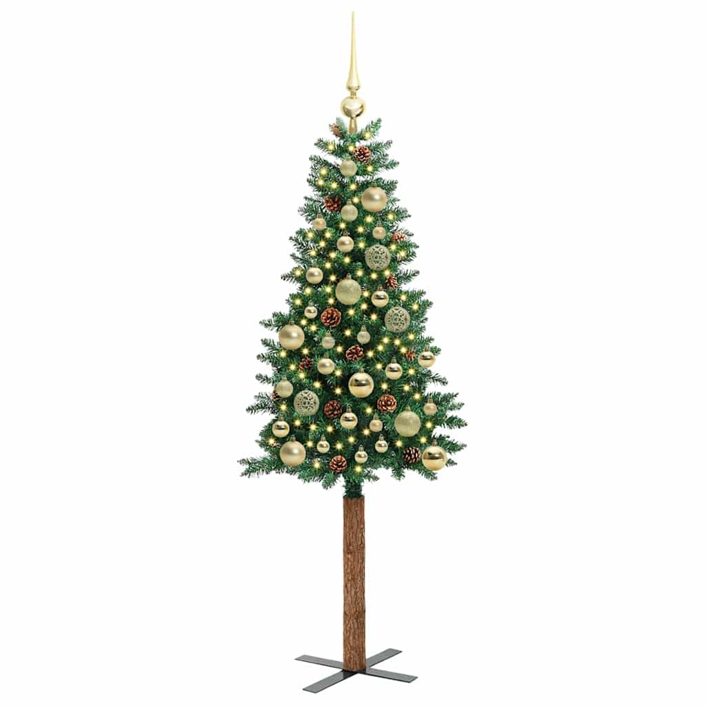 Albero di Natale snodato con 150 LED con supporto Verde 150 cm