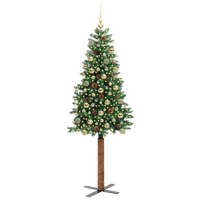 Albero di Natale snodato con 300 LED con supporto Verde 180 cm