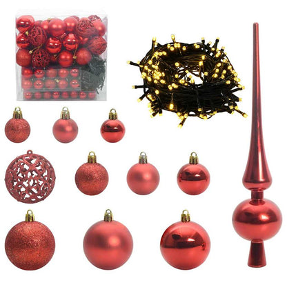 Albero di Natale snodato con 300 LED con supporto Verde 210 cm