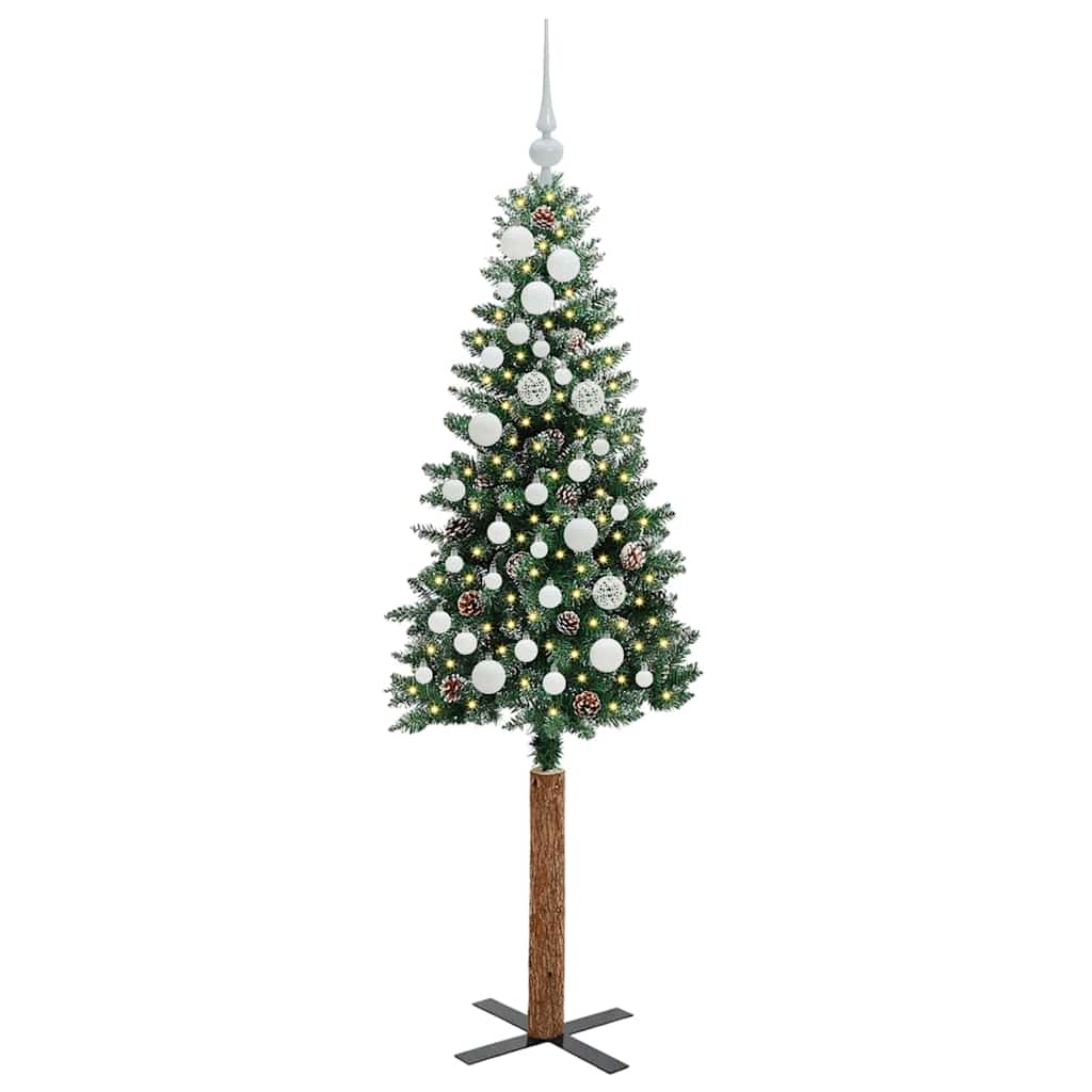 Albero di Natale snodato con 150 LED con supporto Verde 150 cm