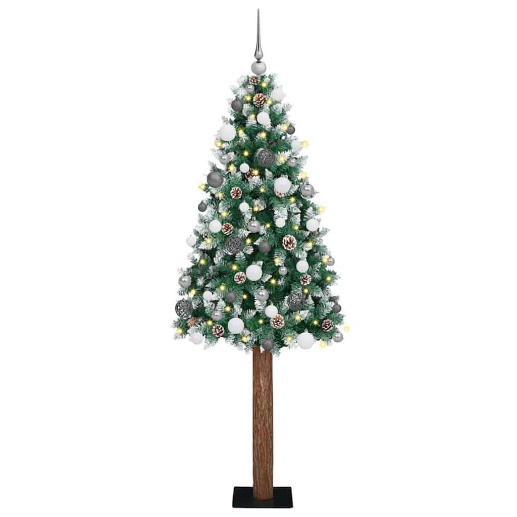 Albero di Natale snodato con 300 LED con supporto Verde 180 cm