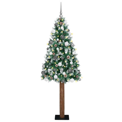 Albero di Natale snodato con 300 LED con supporto Verde 180 cm