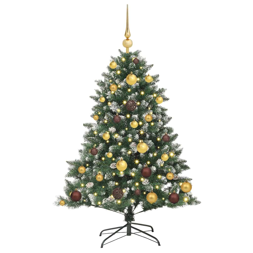 Albero di Natale artificiale con 150 LED Verde 120 cm