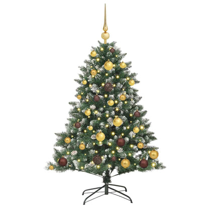 Albero di Natale artificiale con 150 LED Verde 120 cm
