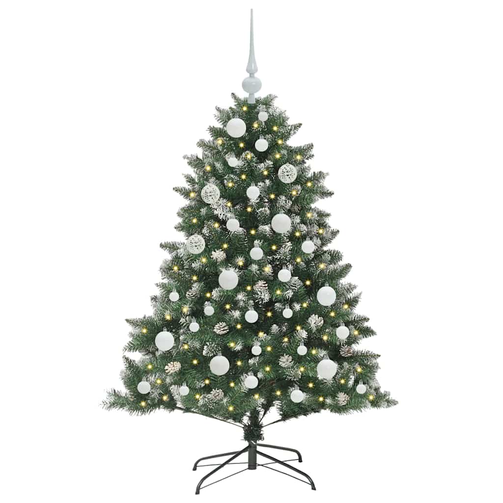 Albero di Natale artificiale con 150 LED Verde 120 cm