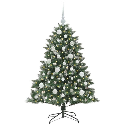 Albero di Natale artificiale con 150 LED Verde 120 cm