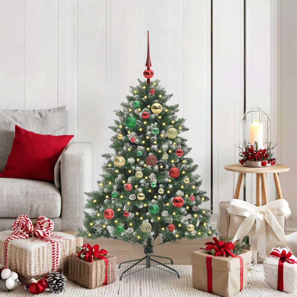 Albero di Natale artificiale con 150 LED Verde 120 cm