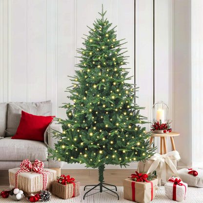 Albero di Natale artificiale preilluminato Verde 180 cm