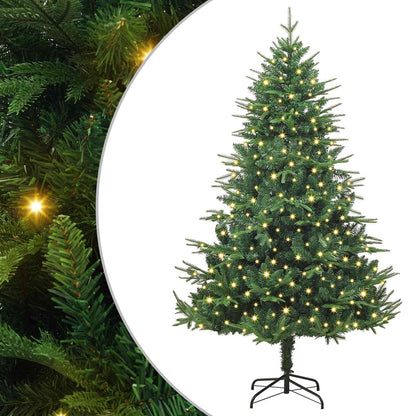 Albero di Natale artificiale preilluminato Verde 180 cm