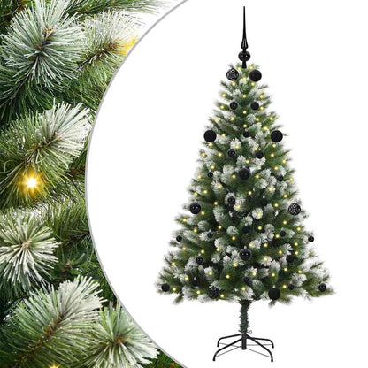 Albero di Natale artificiale a cerniera con neve fioccata