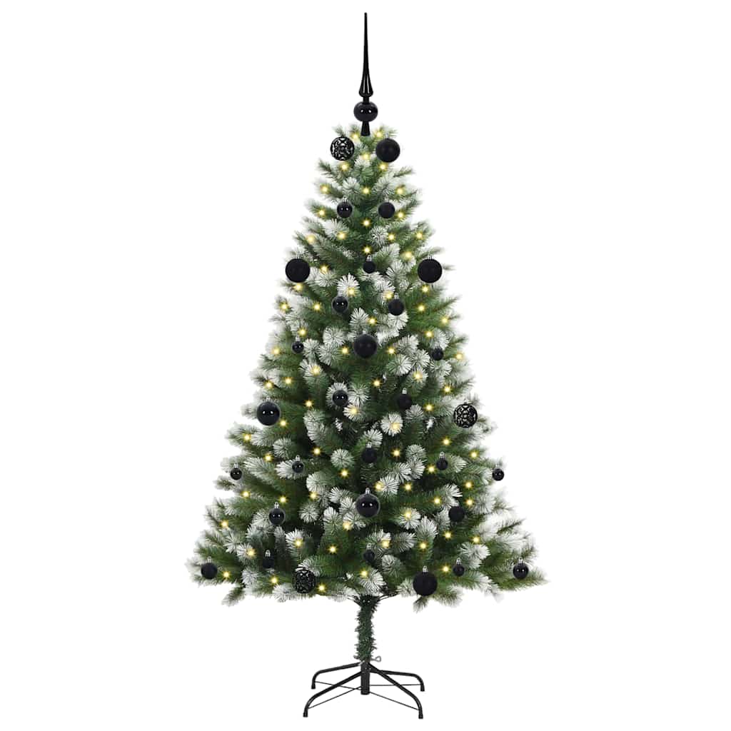 Albero di Natale artificiale a cerniera con neve fioccata