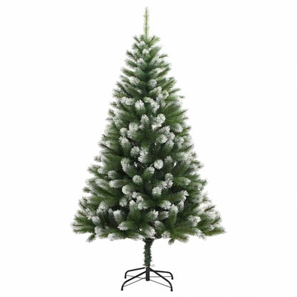 Albero di Natale artificiale a cerniera con neve fioccata