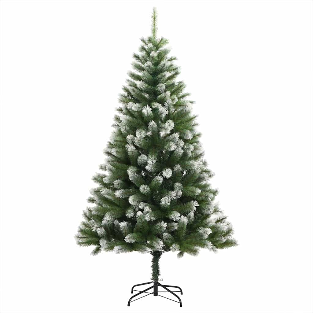 Albero di Natale artificiale a cerniera con neve fioccata