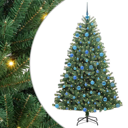 Albero di Natale Artificiale con Rami Pieghevoli Verde 180 cm