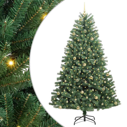 Albero di Natale Artificiale con Rami Pieghevoli Verde 240 cm