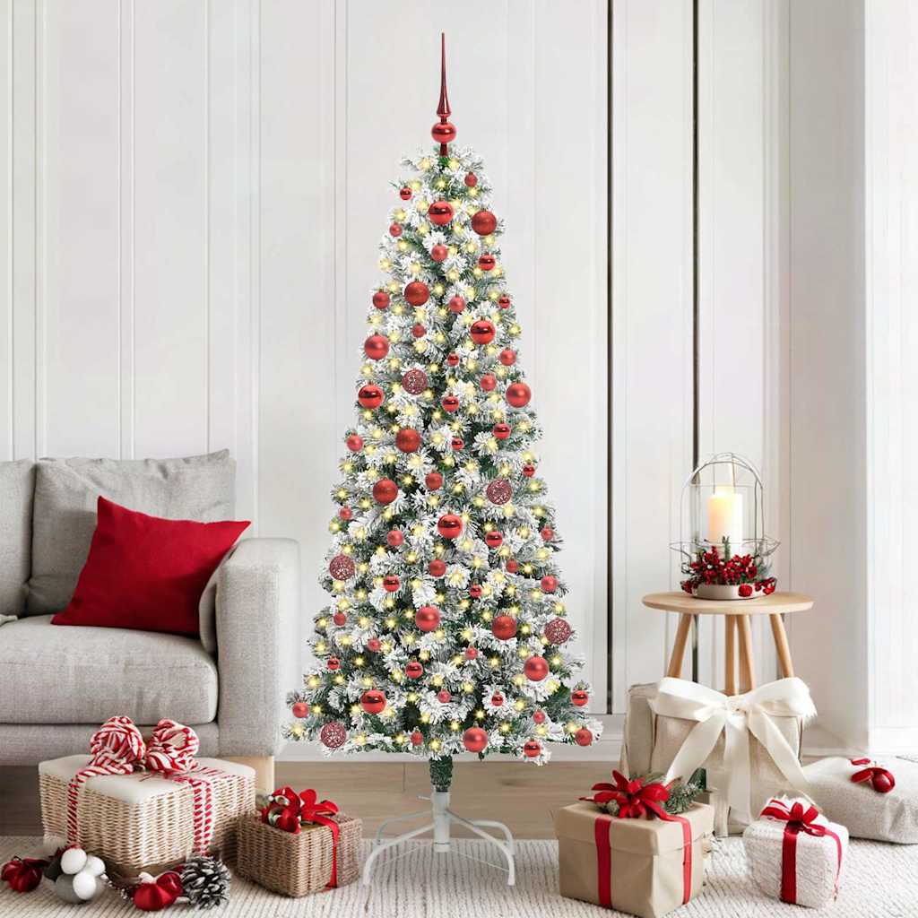 Albero di Natale Artificiale con Rami Pieghevoli 180 cm