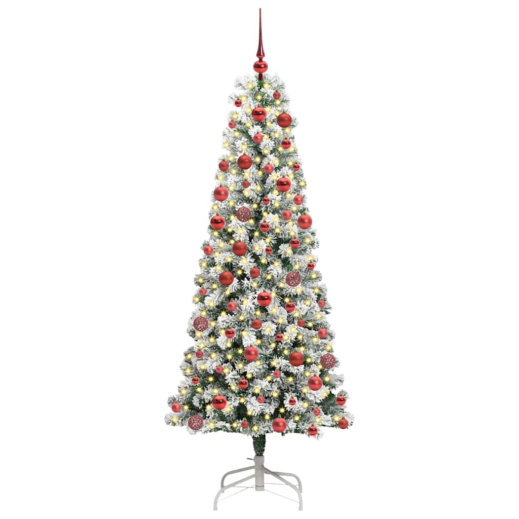 Albero di Natale Artificiale con Rami Pieghevoli 180 cm