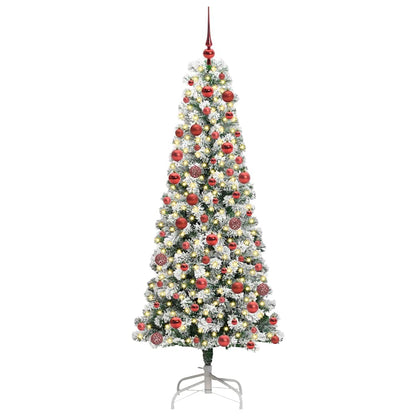 Albero di Natale Artificiale con Rami Pieghevoli 180 cm