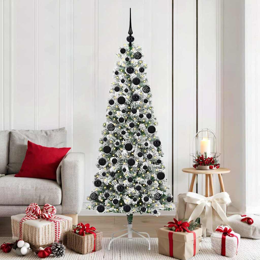 Albero di Natale Artificiale con Rami Pieghevoli 180 cm