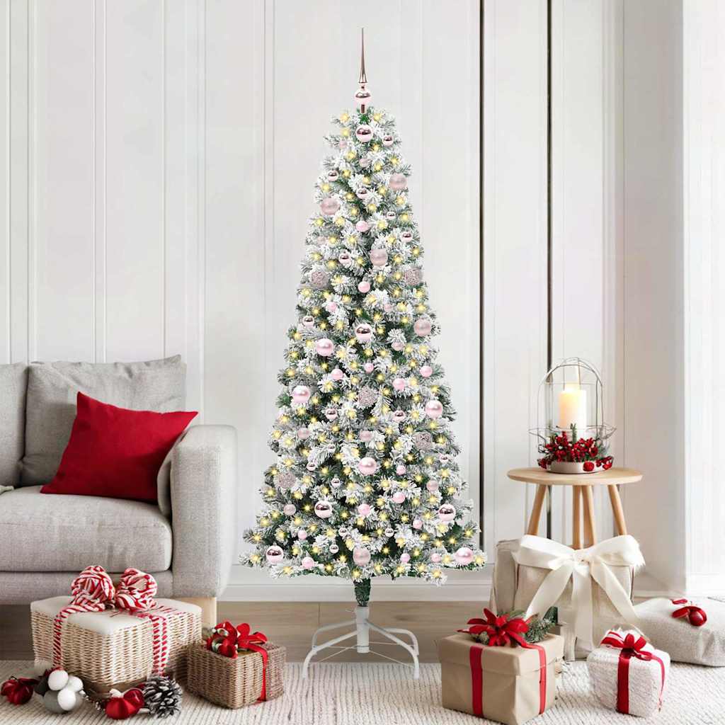 Albero di Natale Artificiale con Rami Pieghevoli 180 cm