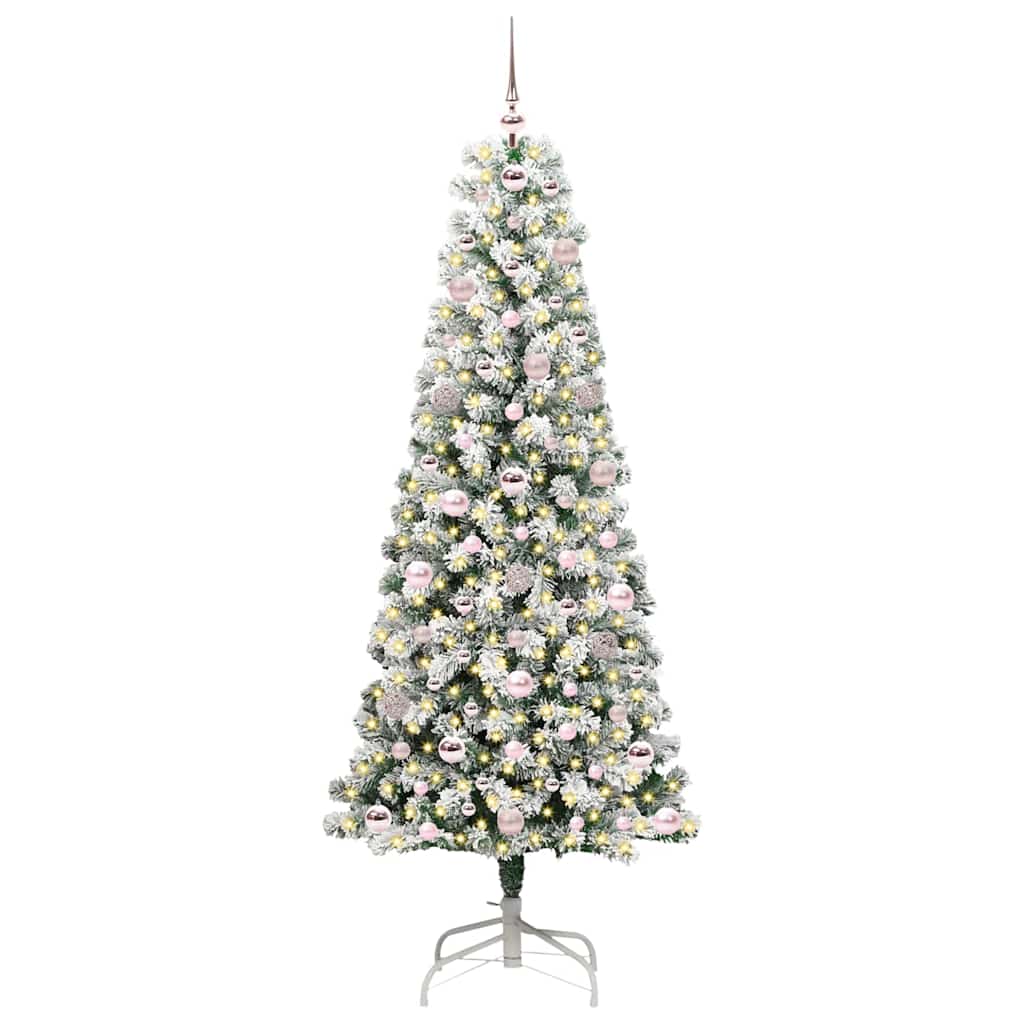Albero di Natale Artificiale con Rami Pieghevoli 180 cm