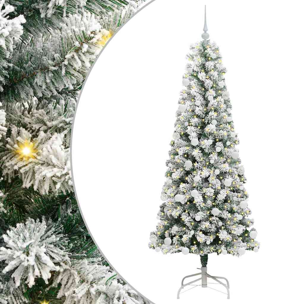 Albero di Natale Artificiale con Rami Pieghevoli 180 cm