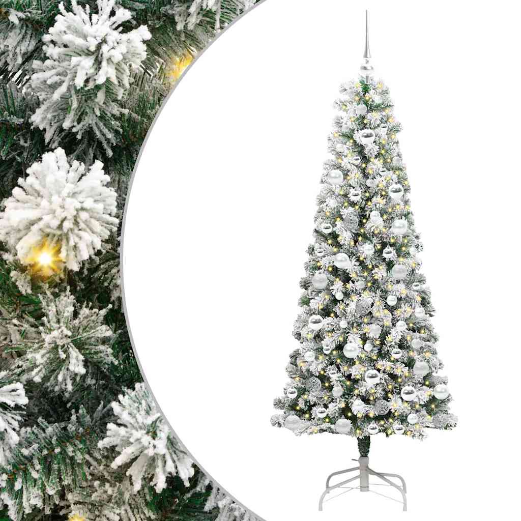 Albero di Natale Artificiale con Rami Pieghevoli 180 cm