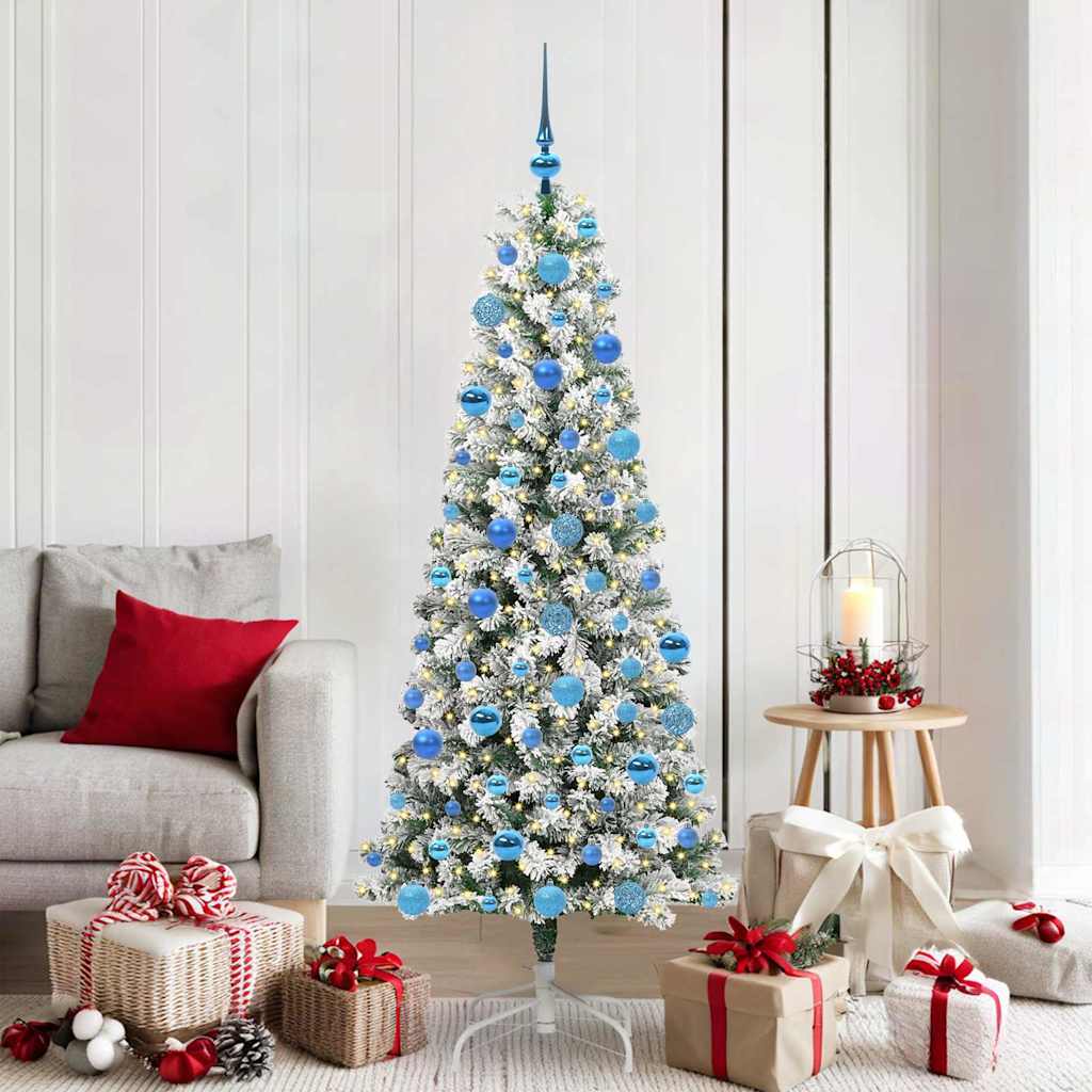 Albero di Natale Artificiale con Rami Pieghevoli 180 cm
