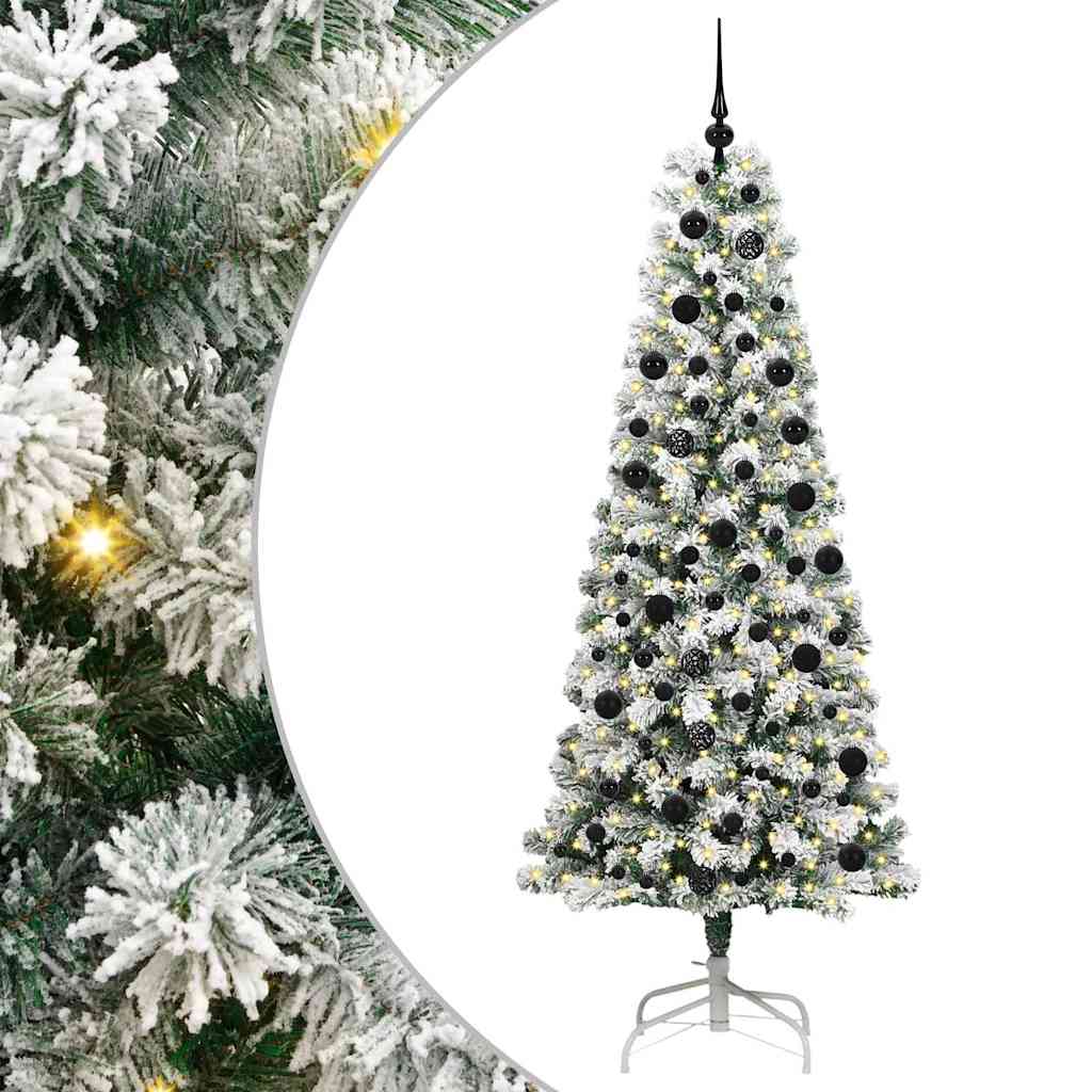 Albero di Natale Artificiale con Rami Pieghevoli 210 cm