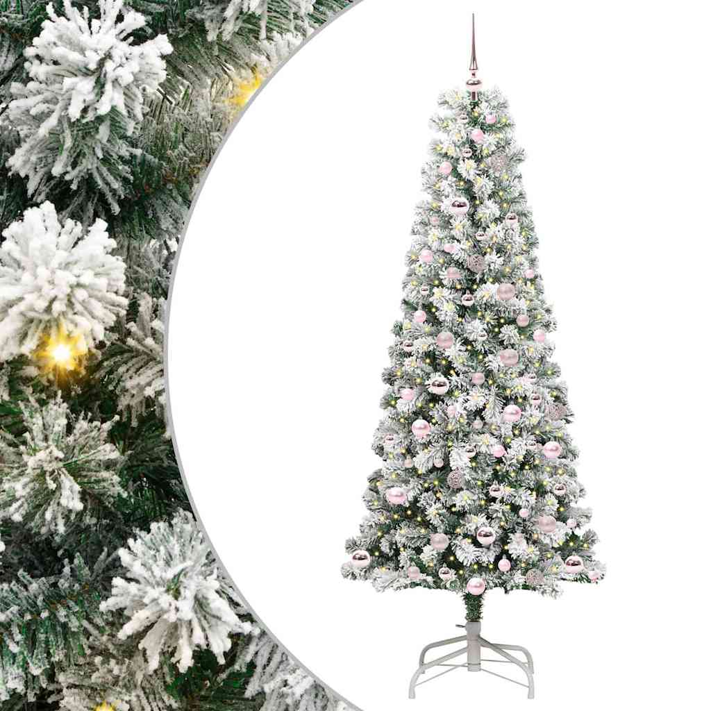Albero di Natale Artificiale con Rami Pieghevoli 210 cm