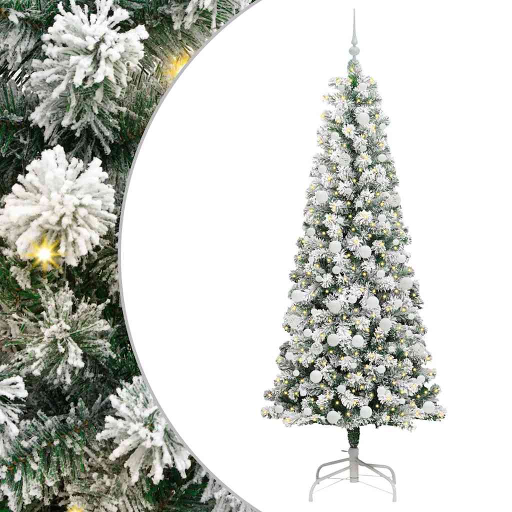 Albero di Natale Artificiale con Rami Pieghevoli 210 cm