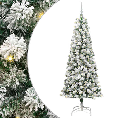 Albero di Natale Artificiale con Rami Pieghevoli 210 cm