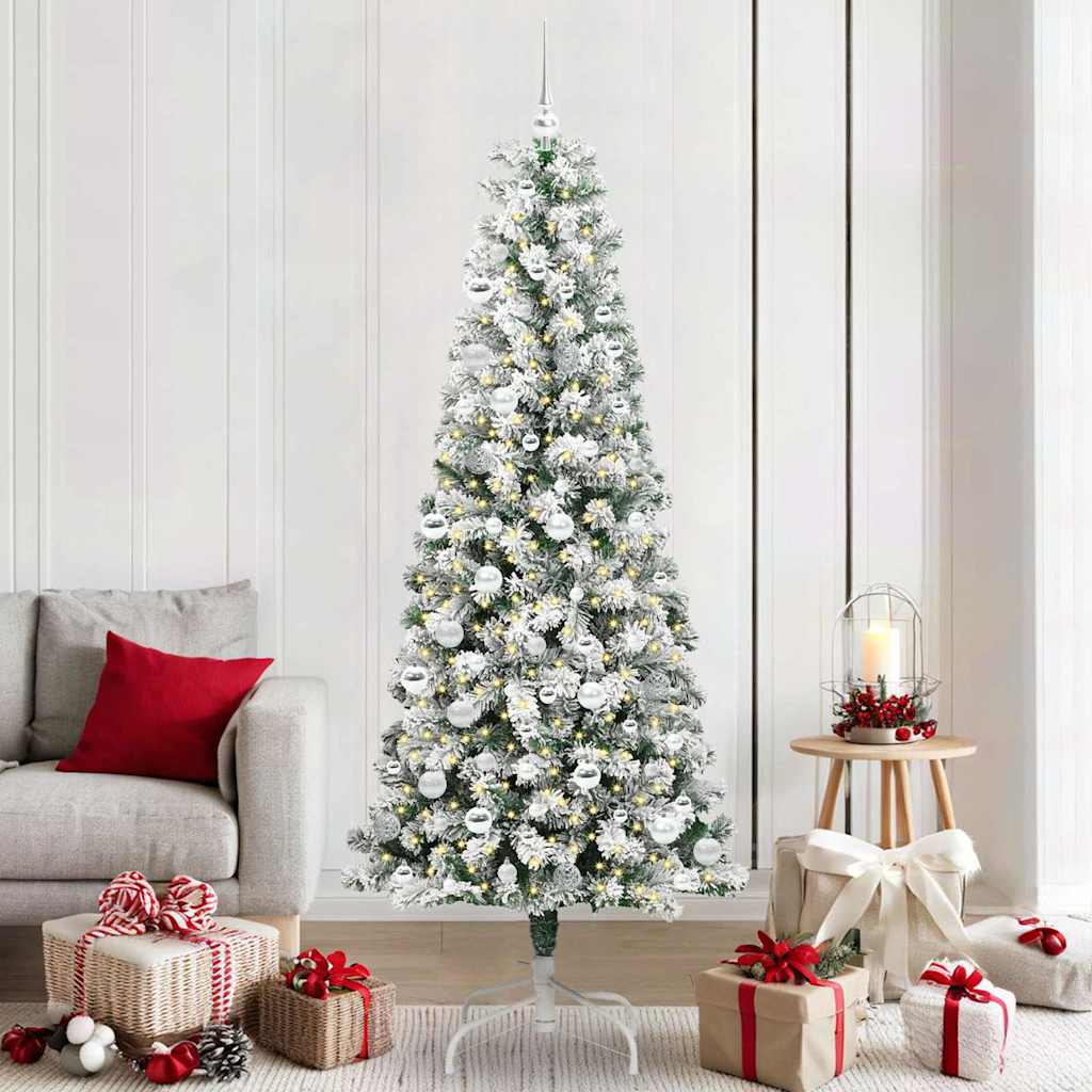 Albero di Natale Artificiale con Rami Pieghevoli 210 cm