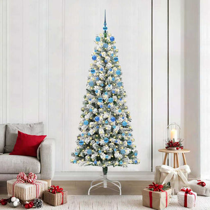 Albero di Natale Artificiale con Rami Pieghevoli 210 cm