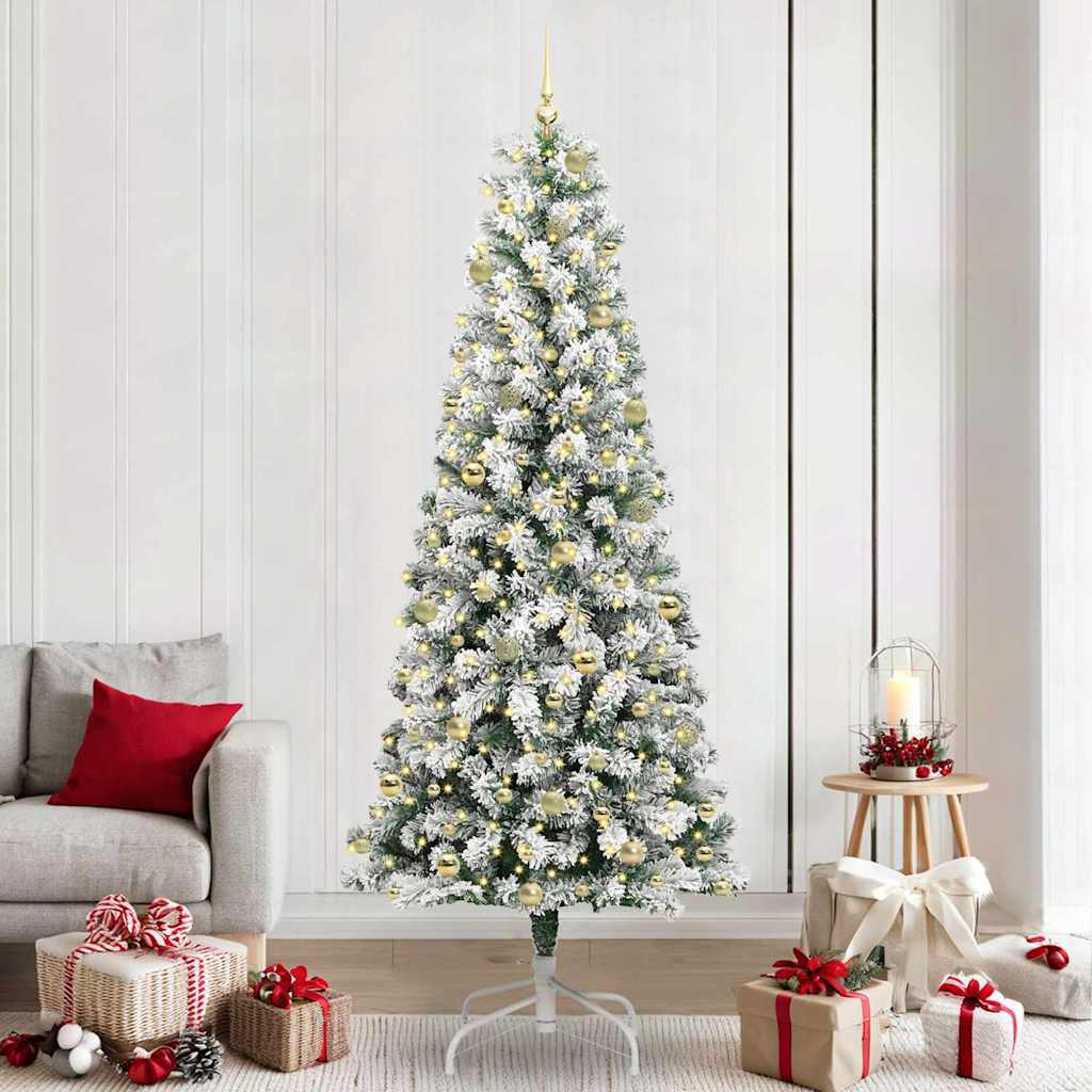 Albero di Natale Artificiale con Rami Pieghevoli 240 cm