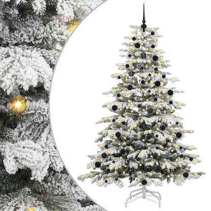 Albero di Natale Artificiale con Rami Pieghevoli Bianco 240 cm