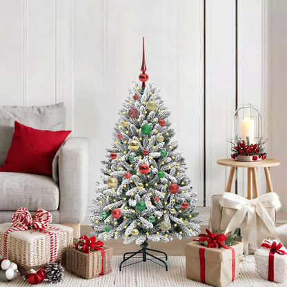 Albero di Natale artificiale con 150 LED Verde e Bianco 120 cm
