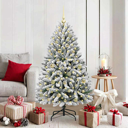 Albero di Natale artificiale con 150 LED Verde e Bianco 150 cm