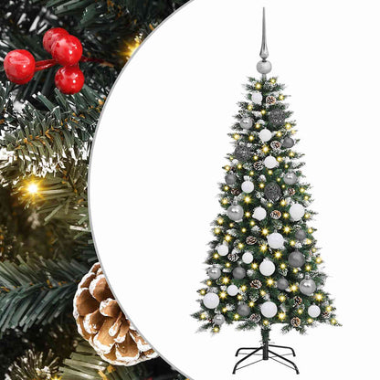 Albero di Natale artificiale con 150 LED Verde 120 cm