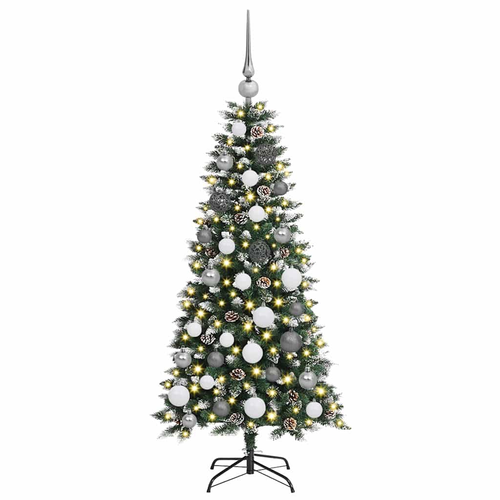 Albero di Natale artificiale con 150 LED Verde 120 cm